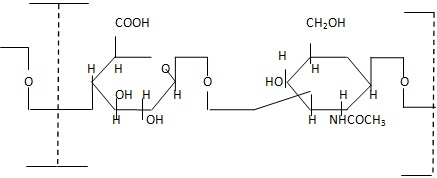Repeating unit of hyaluronic acid